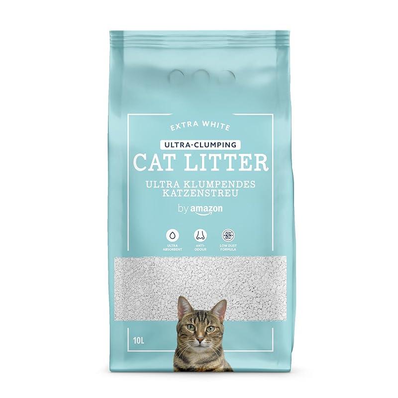 Descubre la suavidad de la arena ultrablanca para gatos de Amazon