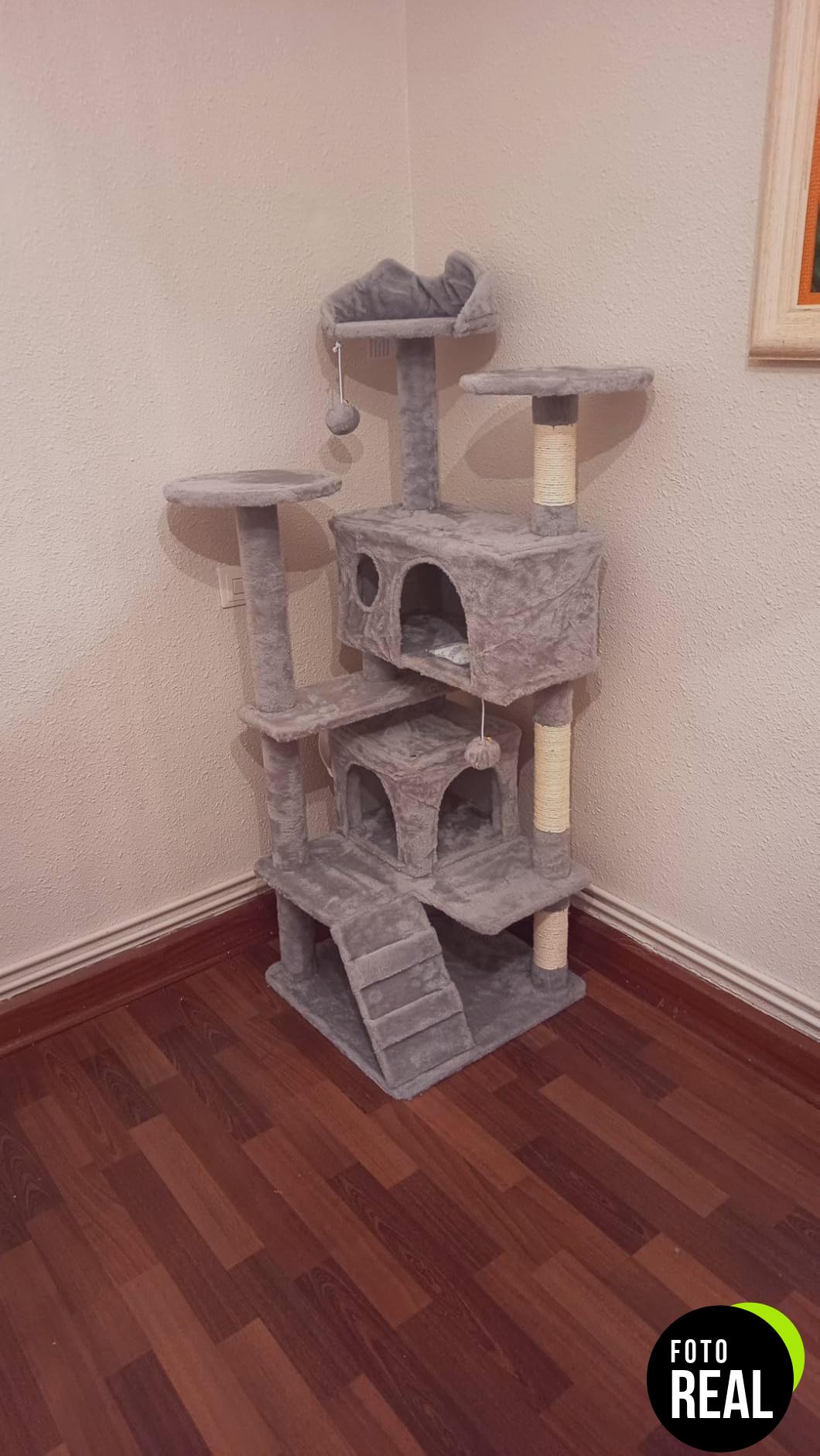 yaheetech-rascador-gatos-3-niveles-gris-foto-1